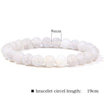 Natural Agate Stone Crystal Balance Beaded Bracelet
