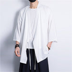Three-quarter Sleeve Loose Tie Cardigan