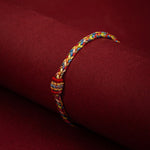 Buddha Stones Handmade Dragon Boat Festival Luck Colorful Rope Child Adult Bracelet