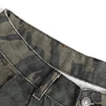 American Camouflage Multi-pocket Loose Cropped Shorts