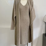Zeagoo Women's Casual Knitted Cardigan And Sweater Dress Two-Piece Set