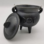 Buddha Stones Cast Iron Cauldron Prayer Altar Burning Holder Incense Sage Smudging Rituals Use Items