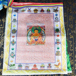 Buddha Stones Tibetan 5 Colors Windhorse Buddha Tara Scriptures Healing Auspicious Outdoor Prayer Flag
