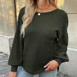 Zeagoo Long Sleeve Backless Hollow Knit Sweater for Women Casual Work Office Loose Fit 2026 | Under