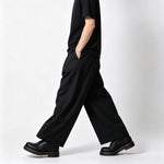 High-Waisted Loose-Fit Straight-Leg Pants