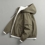 Loose-fit Cropped Hooded Jacket with 3D Tailoring