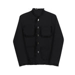 Vintage Tassel Single Breasted Collarless Jacket