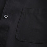 Button-down Loose Casual Black Shirt