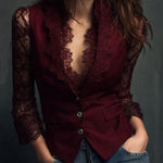 Teresa ⎸ Blazer con Mangas Semitransparentes