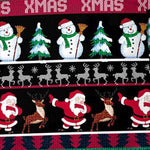 Men's snowman print Christmas round neck T-shirt