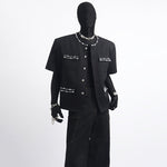 Heavy-duty Pearl Diamond-encrusted Jacket