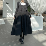 Spaghetti Strap Ruched Zippered Loose Long Dress
