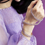 Buddha Stones Natural Amethyst Crystal Meditation Healing Bracelet