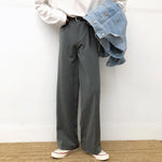 Drape Loose Straight Leg Casual Pants