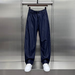Ice Silk Drape Scimitar Loose Jeans