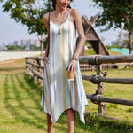Zeagoo Women Midi Dress Bohemian Beach Cover Up Dress