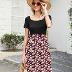 Zeagoo Summer Dress Women's Dresses Short Sleeve Dress (DE Only)