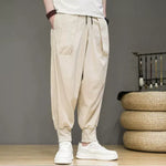 Ice Silk Flowy Loose-fitting Casual Pants