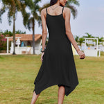Zeagoo Women Midi Dress Bohemian Beach Cover Up Dress