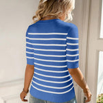 Zeagoo Short Sleeve Sweater Crew Neck Dressy Casual Soft Knit Tops