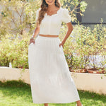 Zeagoo Long Women's Elegant Maxi Skirt with Pockets (DE Only)