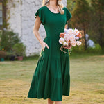 Zeagoo Summer Dress Women's Dresses Short Sleeve Dress (DE Only)