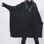 High-neck Pullover Mid-length Sweater