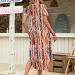 Zeagoo Maxi Dress with Pockets Short Sleeve Sundress