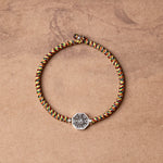Buddha Stones 925 Sterling Silver Yin Yang Bagua Symbol Cinnabar String Concentration Bracelet
