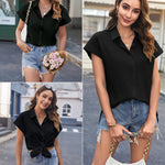 Zeagoo Women's Blouse Casual Short Sleeve Shirt (DE Only)