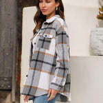 Zeagoo Women's Checked Shirt-Jacket