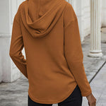 Zeagoo Women's Hoodie Long Sleeve V Neck Pullover Tops (DE Only)