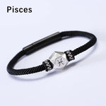 Buddha Stones 999 Sterling Silver 12 Constellations of the Zodiac Protection Handmade String Bracelet (Extra 35% Off | USE CODE: FS35)