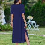 Zeagoo Women Floral Summer Dress Casual Beach Dress