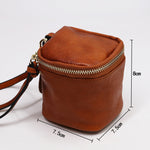 Retro Leather Square Coin Purse