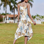 Zeagoo Women Midi Dress Bohemian Beach Cover Up Dress