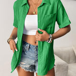 Zeagoo Short Sleeve Button Down Shirt Casual Loose Fit Blouses