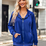 Zeagoo Lightweight Hoodies Full Zip Up Oversized Sweatshirts