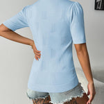 Zeagoo Short Sleeve Sweaters Soft Casual V Neck Pullover Tops