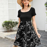 Zeagoo Summer Dress Women's Dresses Short Sleeve Dress (DE Only)