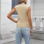 Zeagoo Women's 2024 Mock Turtle Neck Sweater Vest