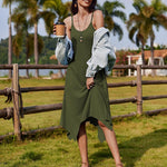 Zeagoo Women Midi Dress Bohemian Beach Cover Up Dress
