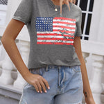 Zeagoo Flag Shirts Short Sleeve Patriotic Shirt 4th of July Tee