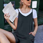 Zeagoo Jumpsuit Short Summer Sleeveless Rompers (DE Only)