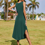 Zeagoo Women Casual Summer Dress Pleated Sundress