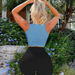 Zeagoo Square Neck Ribbed Tank Tops