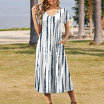 Zeagoo Floral Dress Short Sleeve Beach Dress