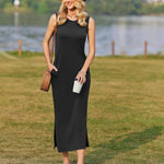 Zeagoo Maxi Dresses Summer Dress Sleeveless Beach Dress (DE Only)