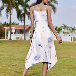 Zeagoo Women Midi Dress Bohemian Beach Cover Up Dress