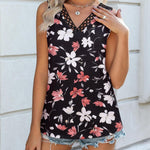 Zeagoo Women V Neck Lace Tank Tops